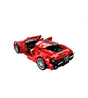 Jucarie - Seturi de constructie - Masina sport rosie (482 piese) - Jocuri construcție