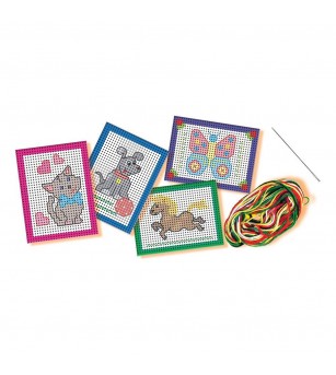 Set creativ copii - Invat broderie - Seturi de cusut pentru copii