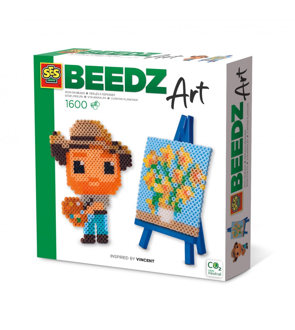 Set margele de calcat Beedz Art, Mini artist Vincent - Mărgele de călcat