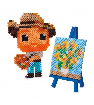 Set margele de calcat Beedz Art, Mini artist Vincent - Mărgele de călcat