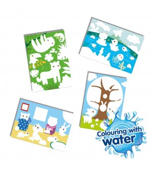 My first - Coloreaza cu apa animale ascunse - Pictura cu apa