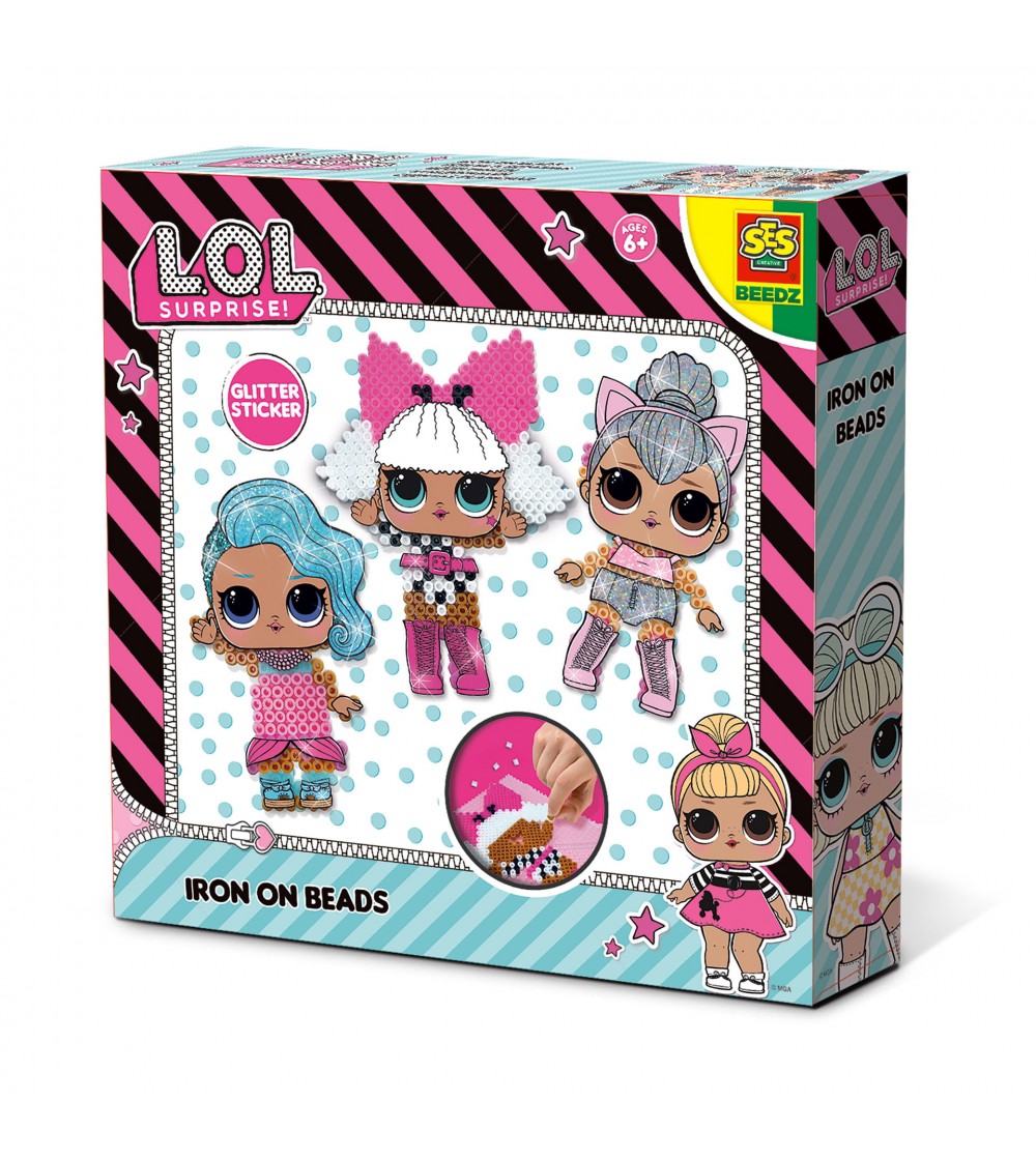 L.O.L. - Set creativ margele de calcat Beedz - Mărgele de călcat