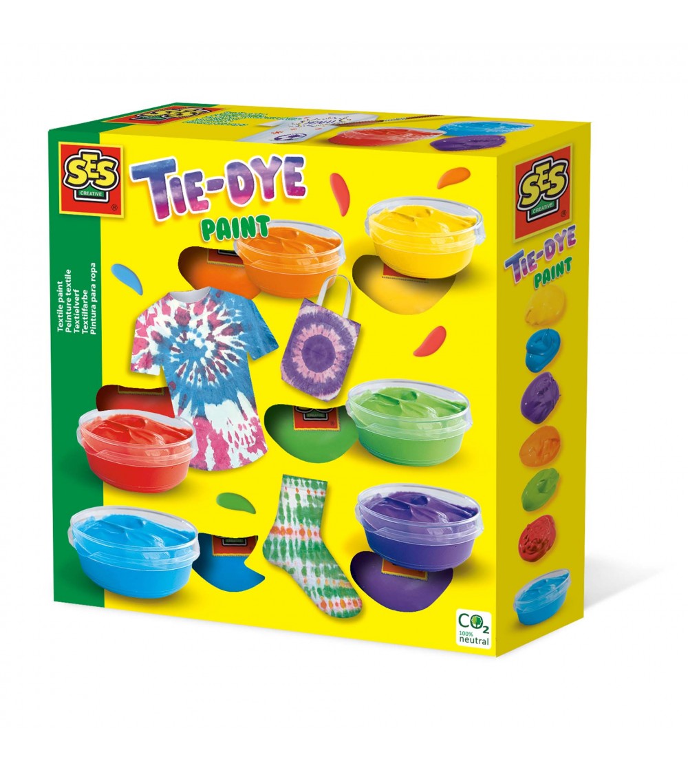 Set acuarele pentru textile tie-dye - Seturi creative DIY