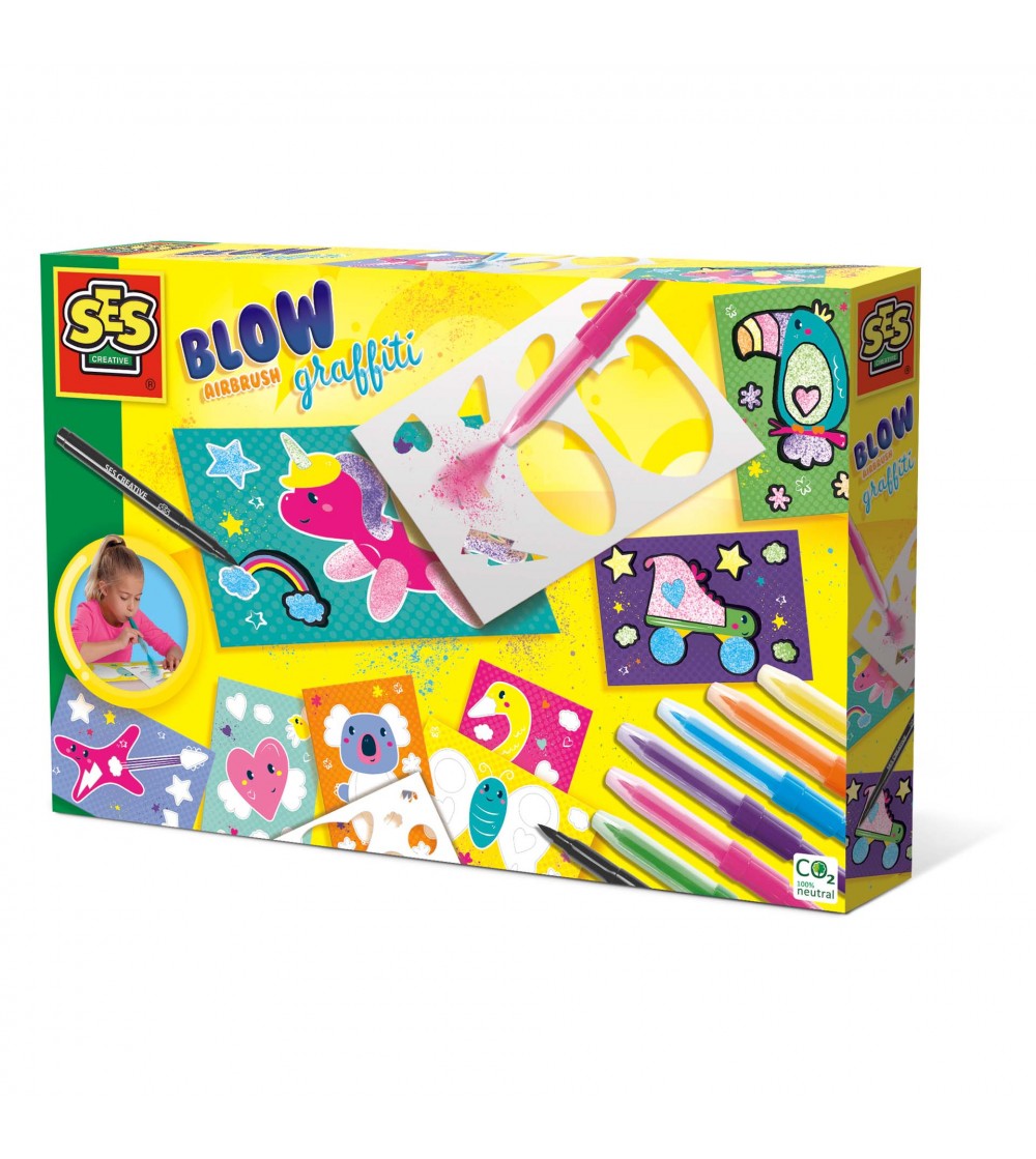 Set creativ - Graffit cu aerograf - Seturi de pictura și desenat