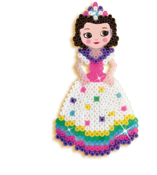 Set creativ copii Beedz - Margele de calcat cu unicorni si printese - Mărgele de călcat Set creativ copii Beedz - Margele de calcat cu unicorni si printese - Mărgele de călcat