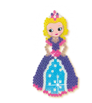Set creativ copii Beedz - Margele de calcat cu unicorni si printese - Mărgele de călcat Set creativ copii Beedz - Margele de calcat cu unicorni si printese - Mărgele de călcat