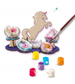 Set creativ copii - Geode galaxie cu display unicorn - Figurine de pictat