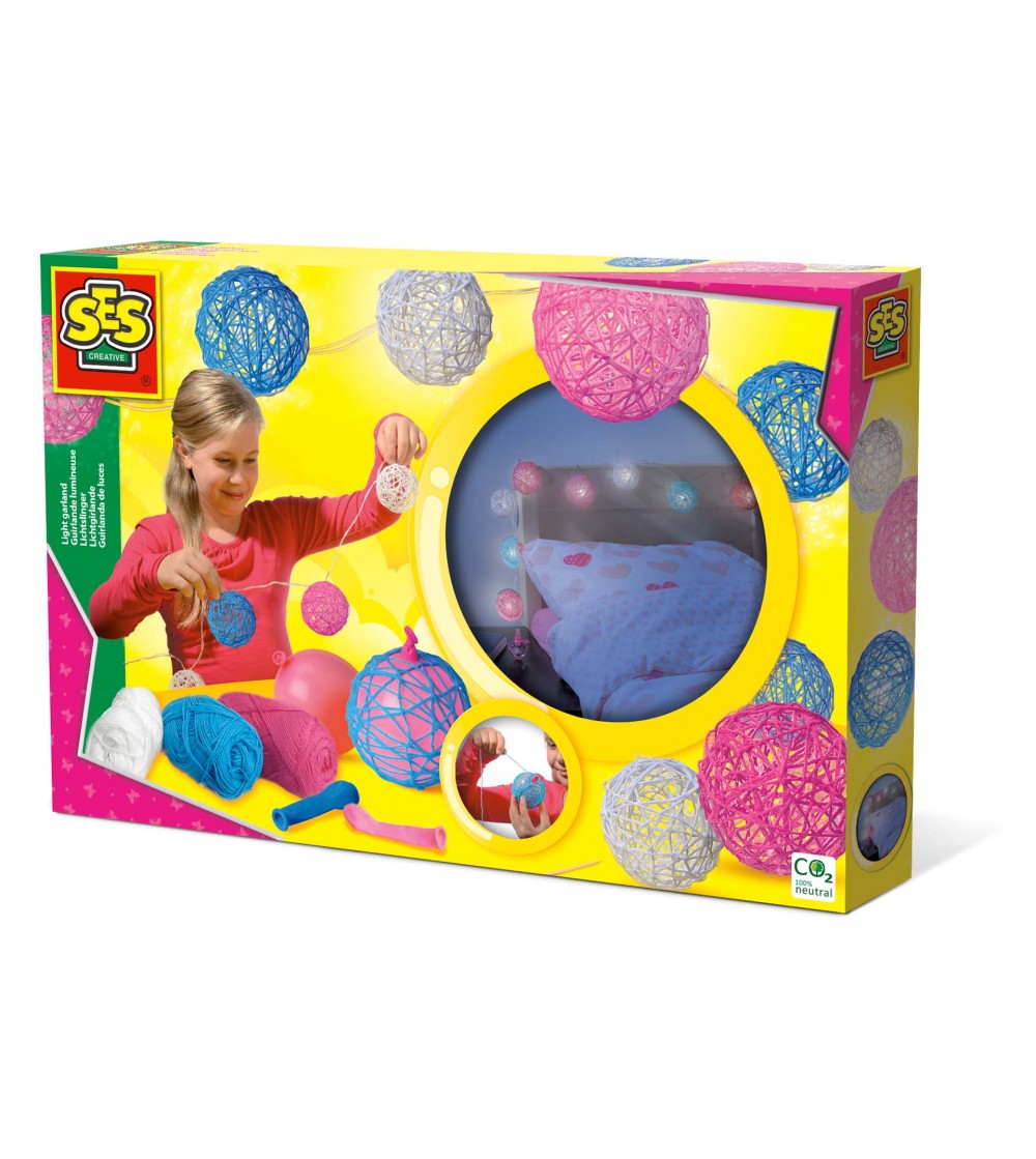 Set creativ - Ghirlanda luminoasa - Lucru manual pentru copii
