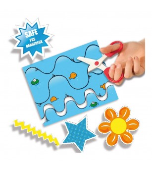 Set creativ copii - Invat sa folosesc foarfeca XXL - Lucru manual pentru copii