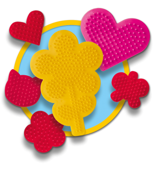 Set creativ copii Beedz - Margele de calcat Flori si Inimi parfumate - Mărgele de călcat Set creativ copii Beedz - Margele de calcat Flori si Inimi parfumate - Mărgele de călcat