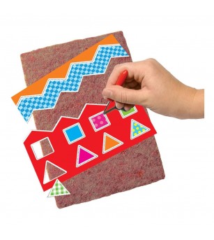 Set creativ - Invat sa tai, sa perforez si sa creez mozaicuri - Mozaic copii