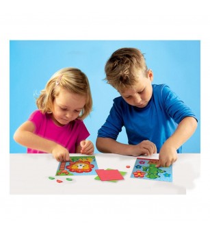 Set creativ - Invat sa tai, sa perforez si sa creez mozaicuri - Mozaic copii