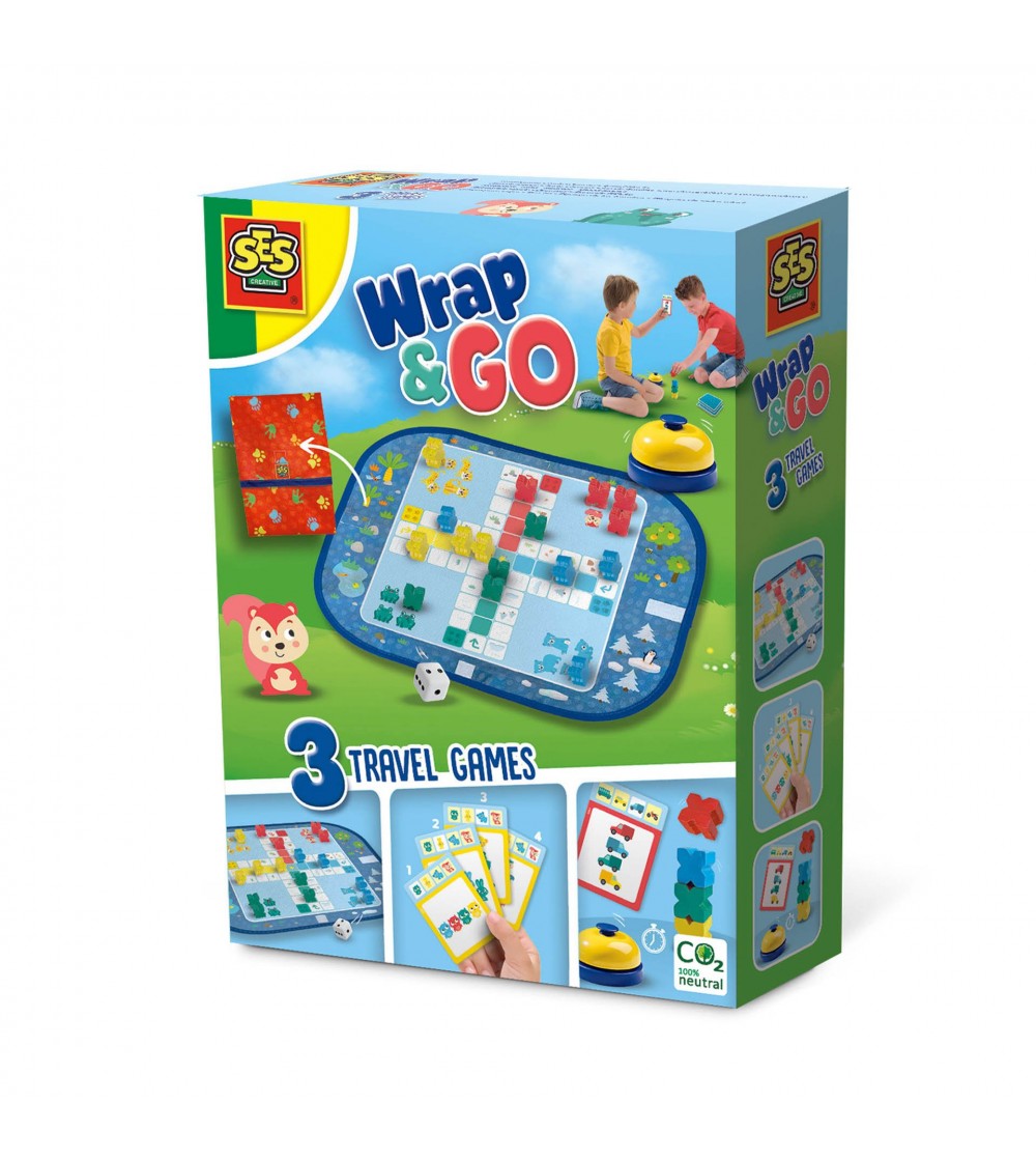 Joc de calatorie - Wrap &amp Go - Ludo - Quartet - Blocuri de viteza - Jucării pentru călătorii