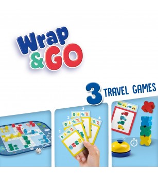Joc de calatorie - Wrap &amp Go - Ludo - Quartet - Blocuri de viteza - Jucării pentru călătorii