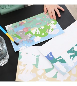 My first - Coloreaza cu apa animale ascunse set mare - Pictura cu apa