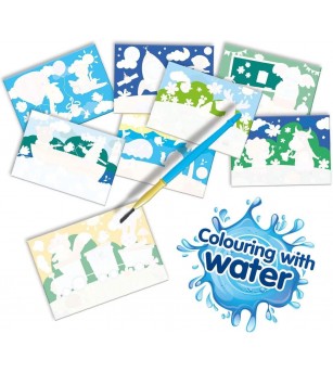 My first - Coloreaza cu apa animale ascunse set mare - Pictura cu apa