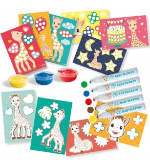 Girafa Sophie - Coloreaza si picteaza - Jucării