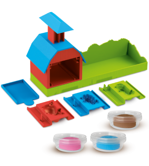 Set creativ - Plastilina cu sunete de la ferma - Seturi cu plastilină și modelare