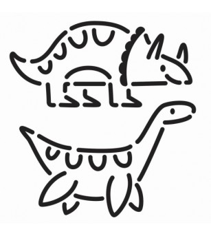 Set creativ cu dinozauri, de asamblat, colorat si planse cu stickere de spuma - Seturi de pictura și desenat