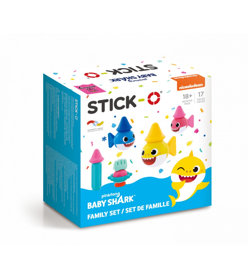 Joc cu magneti Stick-O, Baby Shark - Jucarii magnetice