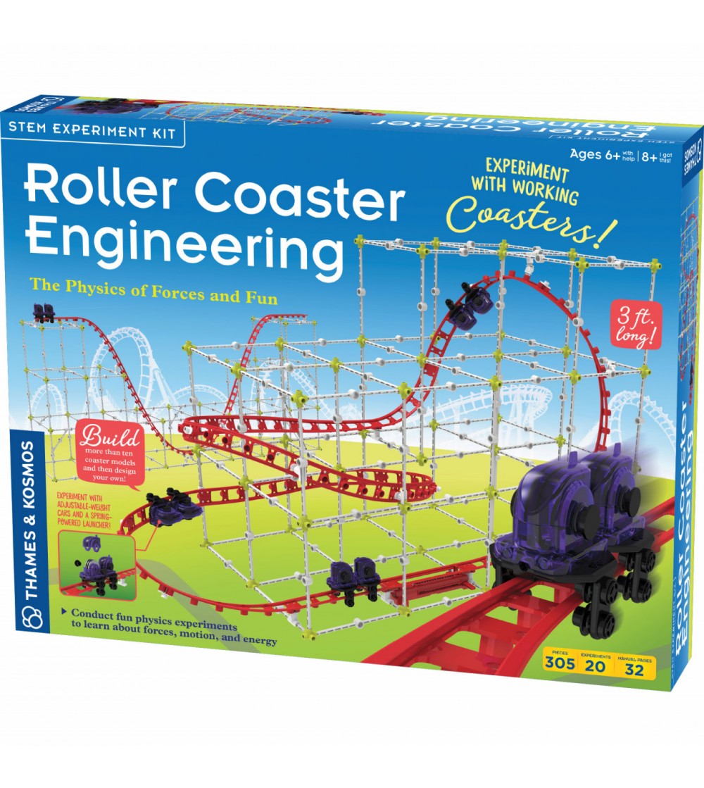 Kit STEM Inginerie pentru roller coaster - Jocuri construcție