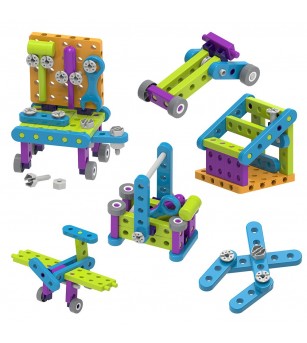 Kit STEM Primii pasi Unelte si constructii - Jocuri construcție Kit STEM Primii pasi Unelte si constructii - Jocuri construcție
