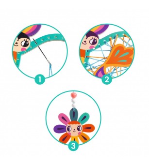 Set creativ de cusut Gradina, Djeco - Art and crafts