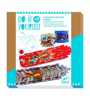 Set DIY Djeco, Bratari cu super puteri - Acasa