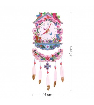 Set DIY Djeco, Ceas de perete - Lucru manual pentru copii