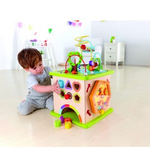 Jucarie din lemn - Centru de activitati cu elemente din natura - Jucării bebeluși