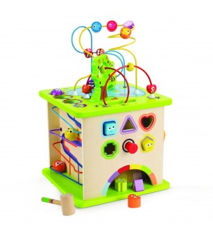 Jucarie din lemn - Centru de activitati cu elemente din natura - Jucării bebeluși