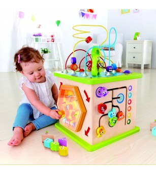 Jucarie din lemn - Centru de activitati cu elemente din natura - Jucării bebeluși