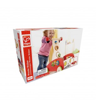 Jucarie din lemn - Antepremergator cu activitati rosu - Jucării bebeluși