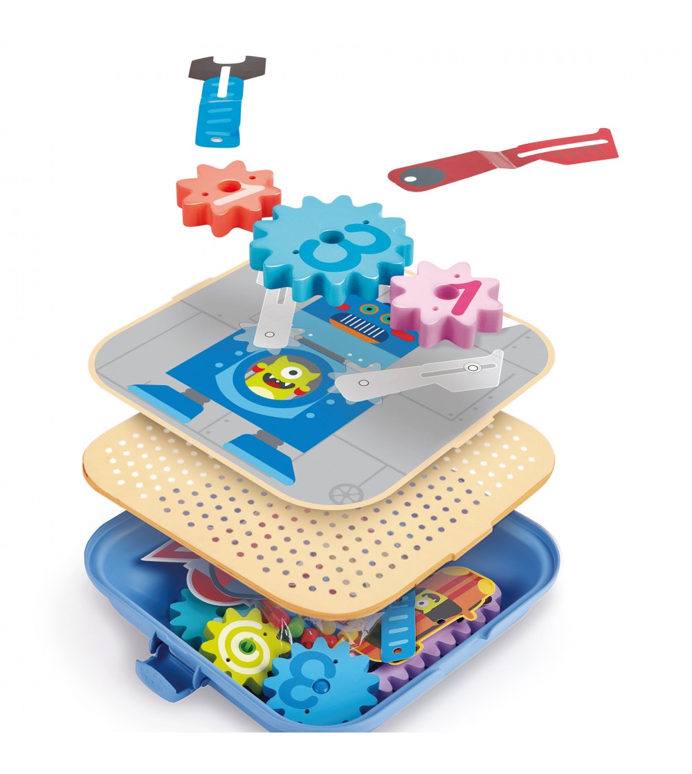 Jucarie din lemn - Set de joaca roti zimtate - Jucării de lemn si Montessori Jucarie din lemn - Set de joaca roti zimtate - Jucării de lemn si Montessori