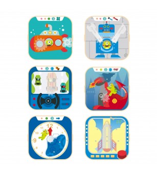 Jucarie din lemn - Set de joaca roti zimtate - Jucării de lemn si Montessori Jucarie din lemn - Set de joaca roti zimtate - Jucării de lemn si Montessori