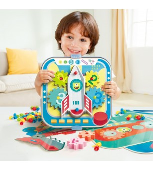 Jucarie din lemn - Set de joaca roti zimtate - Jucării de lemn si Montessori Jucarie din lemn - Set de joaca roti zimtate - Jucării de lemn si Montessori