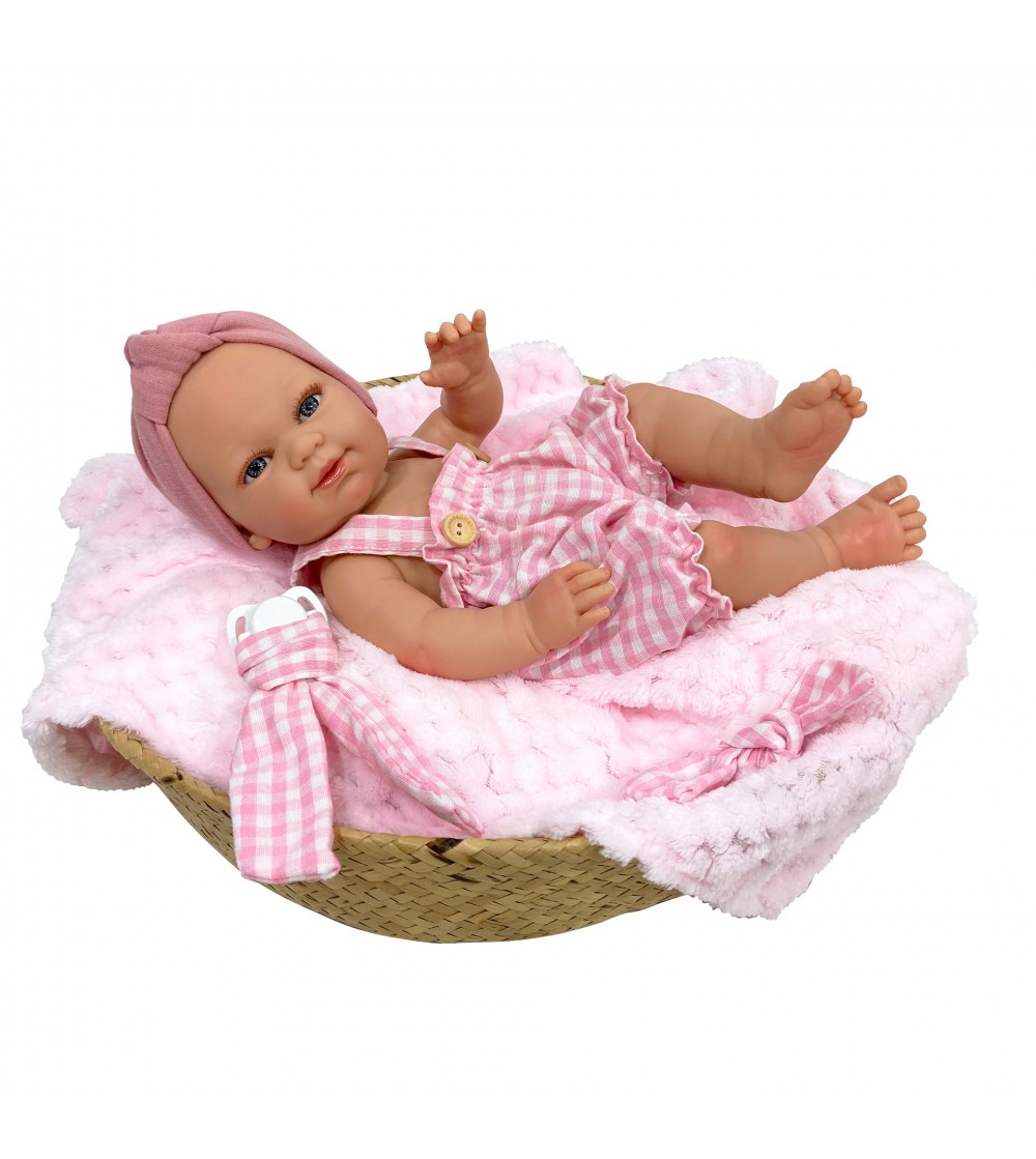 Papusa Nines D’Onil cu miros de vanilie - Vichy bebelus cu hainute roz (37 cm) - Papusi Papusa Nines D’Onil cu miros de vanilie - Vichy bebelus cu hainute roz (37 cm) - Papusi