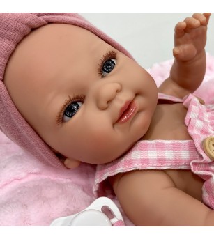 Papusa Nines D’Onil cu miros de vanilie - Vichy bebelus cu hainute roz (37 cm) - Papusi Papusa Nines D’Onil cu miros de vanilie - Vichy bebelus cu hainute roz (37 cm) - Papusi
