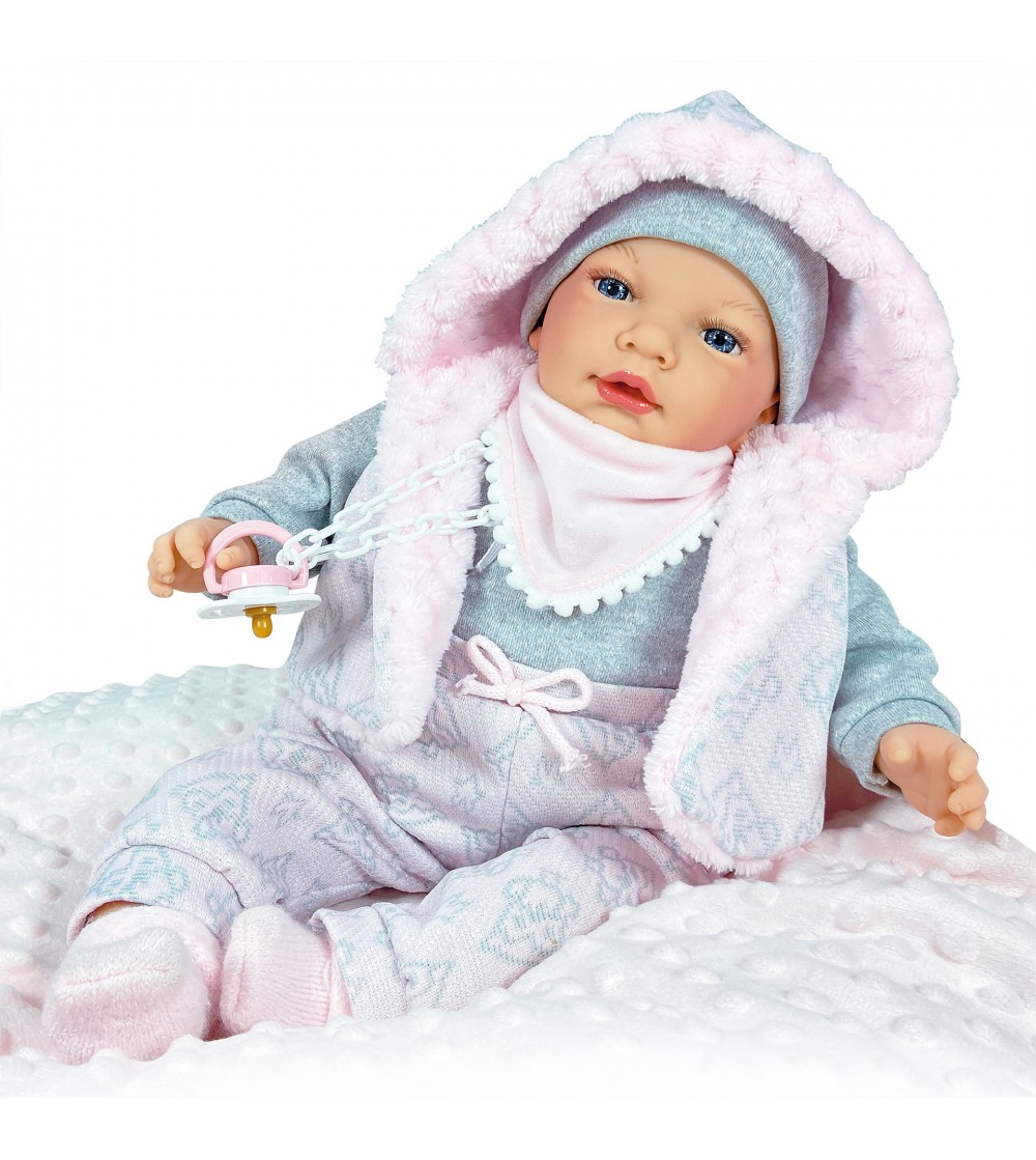Papusa Nines D’Onil bebelus cu miros de vanilie si sunete - Snow - Papusi Papusa Nines D’Onil bebelus cu miros de vanilie si sunete - Snow - Papusi