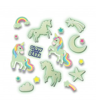 Set creativ - Unicorni stralucitori - Stickere perete