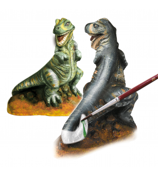 Set creativ mulaj si pictura - T-rex - Figurine de pictat