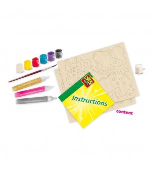 Set creativ - Suport din lemn de bijuterii Unicorn - Lucru manual pentru adulți