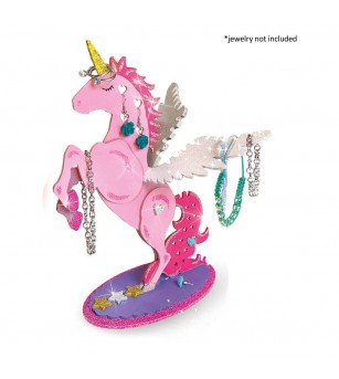 Set creativ - Suport din lemn de bijuterii Unicorn - Lucru manual pentru adulți