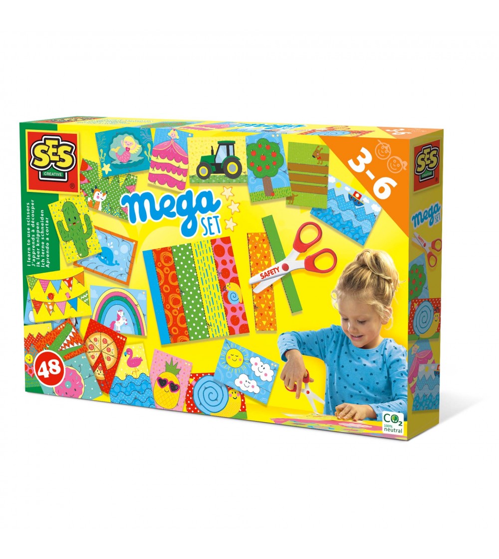 Set creativ - Invat sa folosesc foarfeca set mare - Lucru manual pentru copii