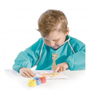 Girafa Sophie - Set acuarele pentru degete cu planse - Acuarele, pensule, blocuri de desen Girafa Sophie - Set acuarele pentru degete cu planse - Acuarele, pensule, blocuri de desen