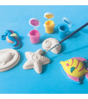 Set creativ mulaj si pictura - Figurine ocean - Figurine de pictat