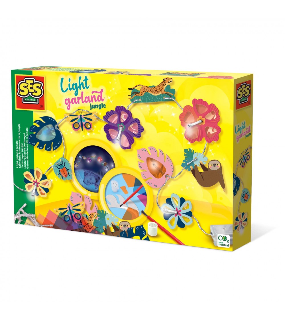 Set creativ - Ghirlanda luminoasa Jungla - Seturi creative DIY