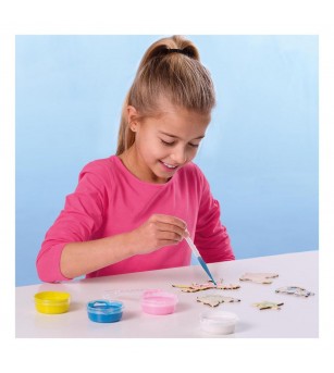 Set creativ - Decoratiuni cu efect de marmura - Figurine de pictat