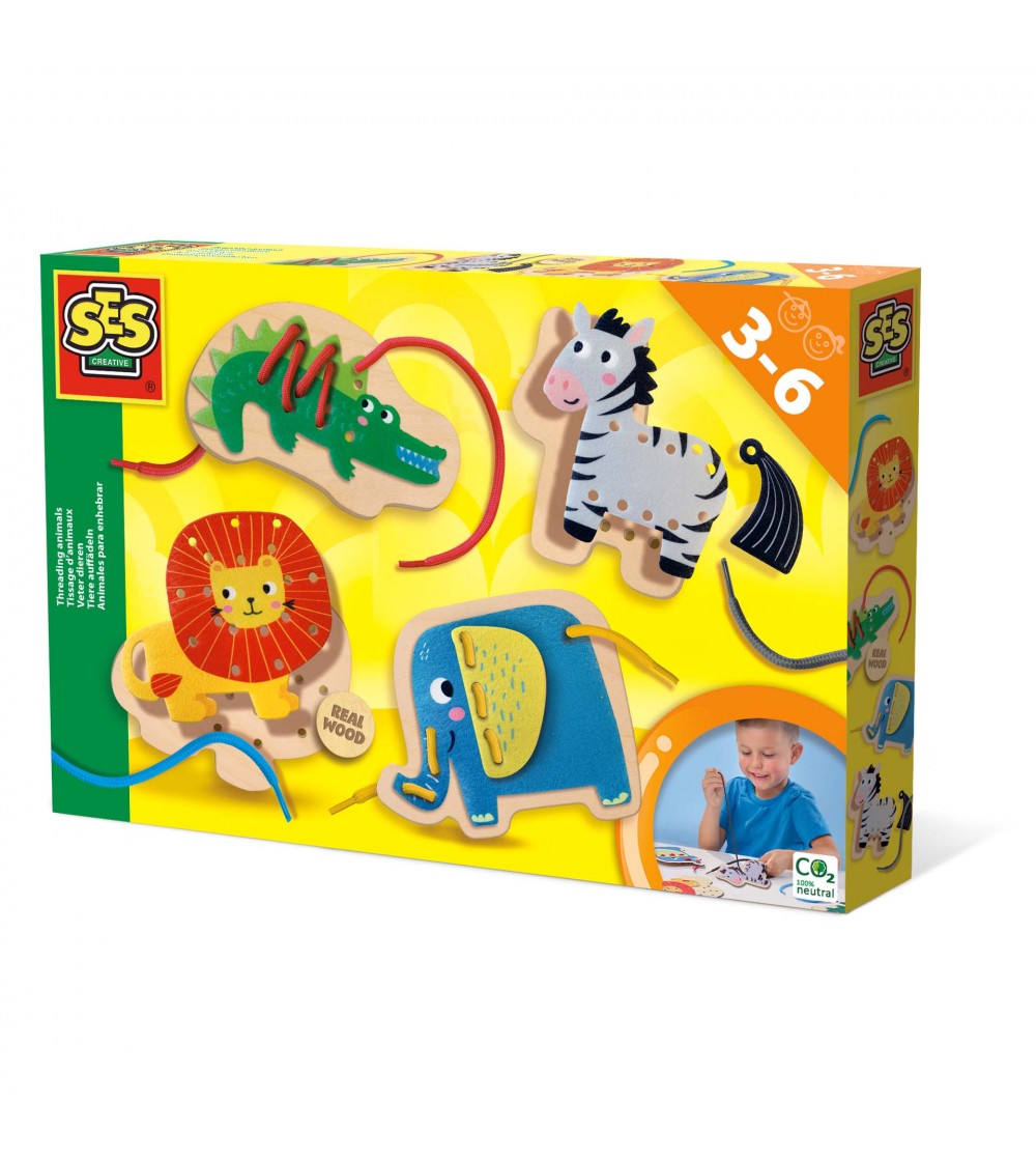 Set creativ - Invatam sa coasem animale - Seturi de cusut pentru copii
