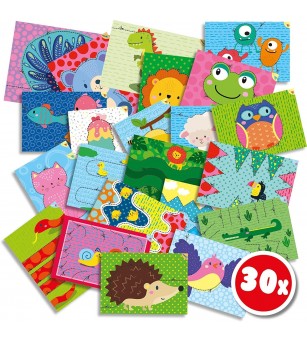 Set creativ - Invat sa folosesc foarfeca pas cu pas - Lucru manual pentru copii
